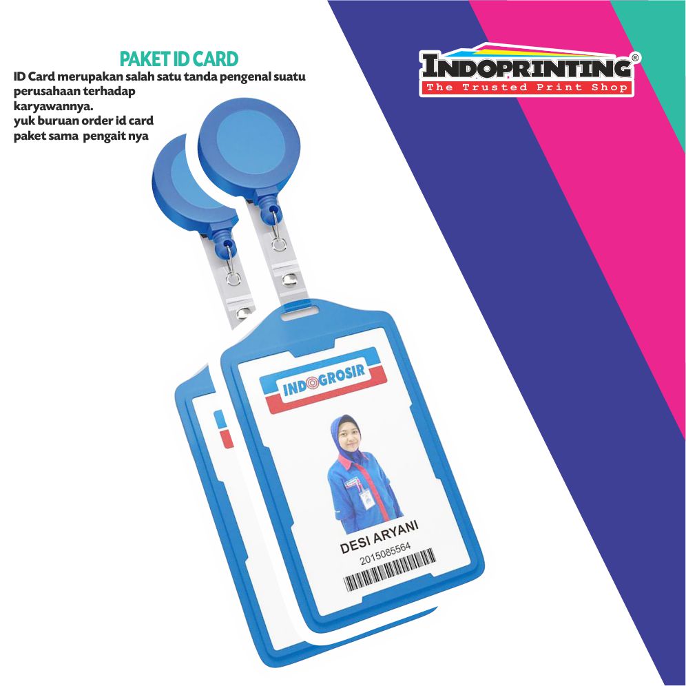 ID Card Tanda Pengenal Pegawai 1 sisi INDOPRINTING